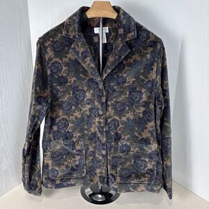 Jones New York Sport Floral Blazer Jacket Women’s M Button Front Casual Career